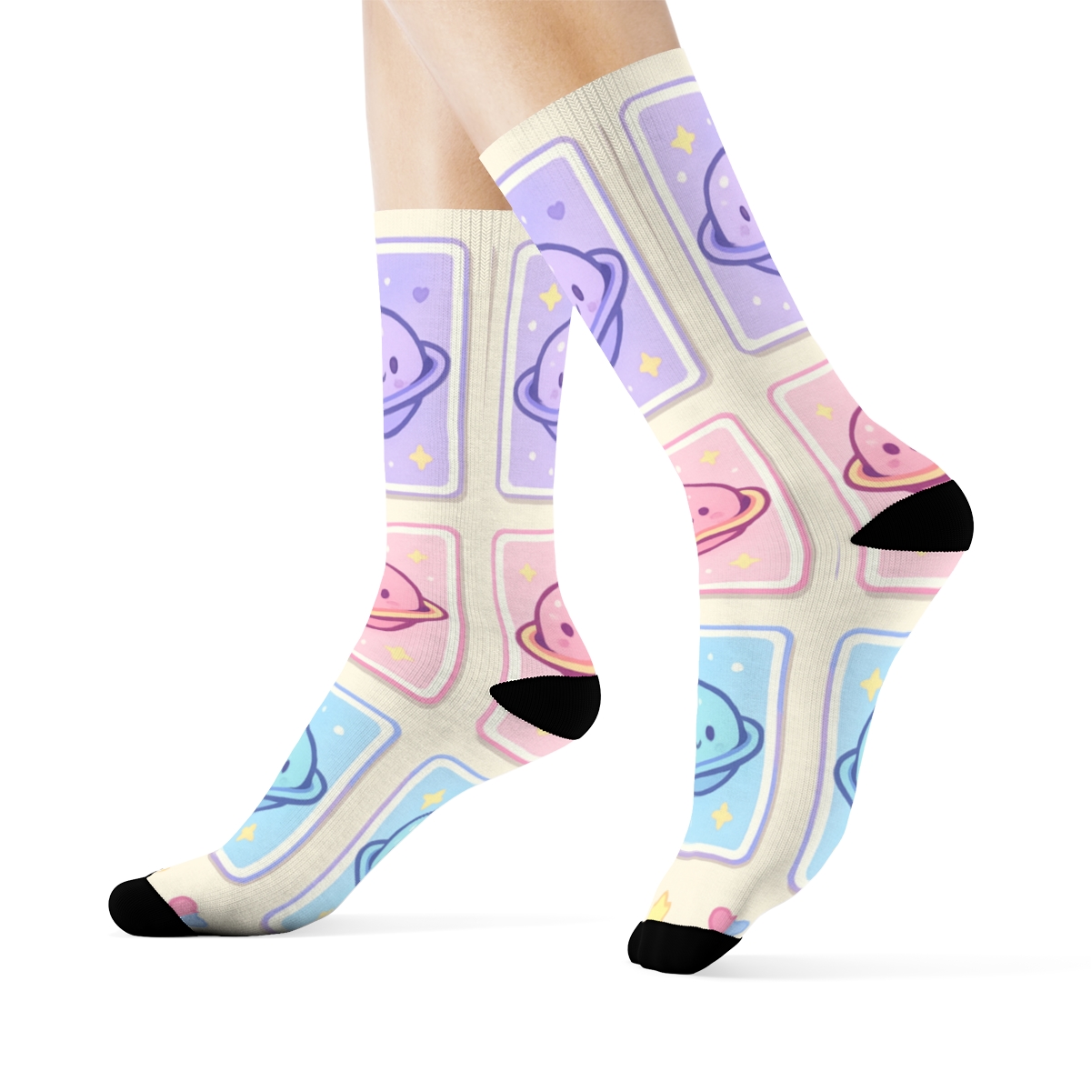 Cotton Candy Planet Postcards sports performance socks
