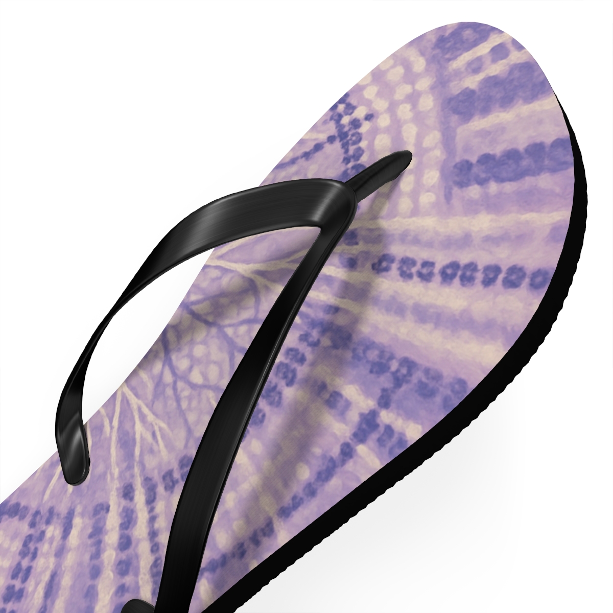 Lavender Vein Breeze Flip Flops