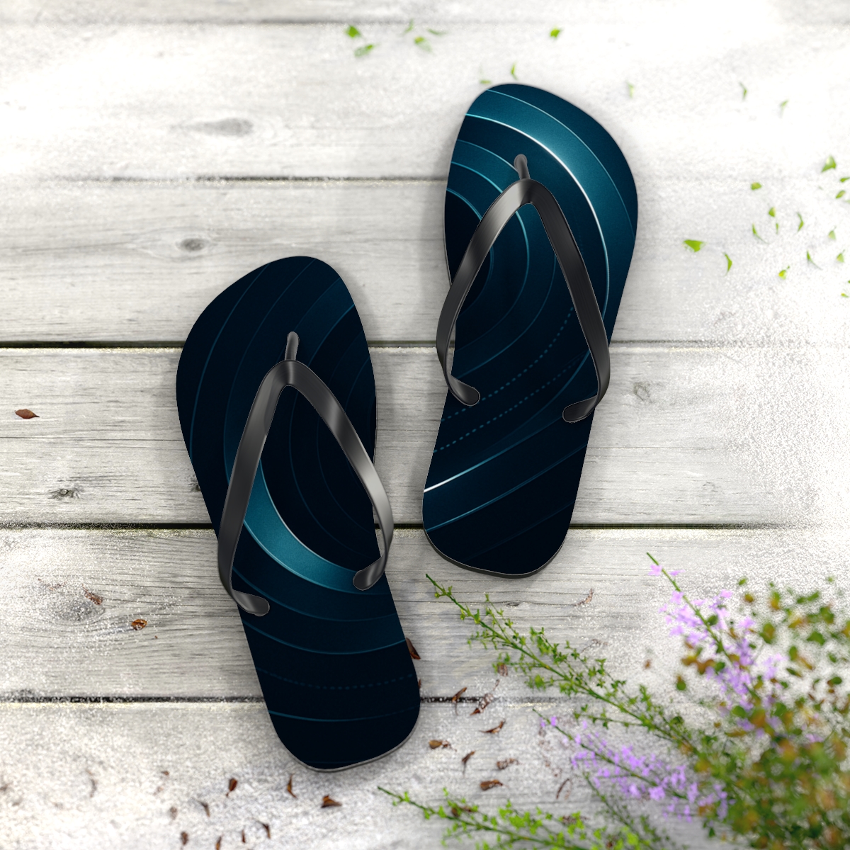 Orca Sonar Ribbons soft sole flip flops