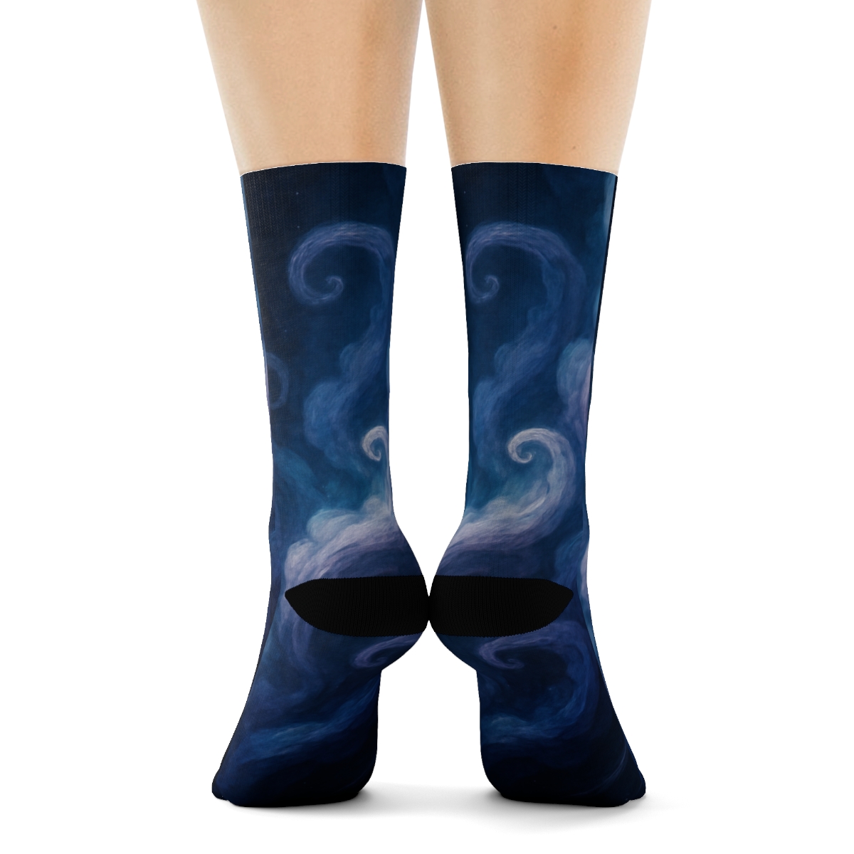 Octopus Ink Aurora Drift personalized cozy socks