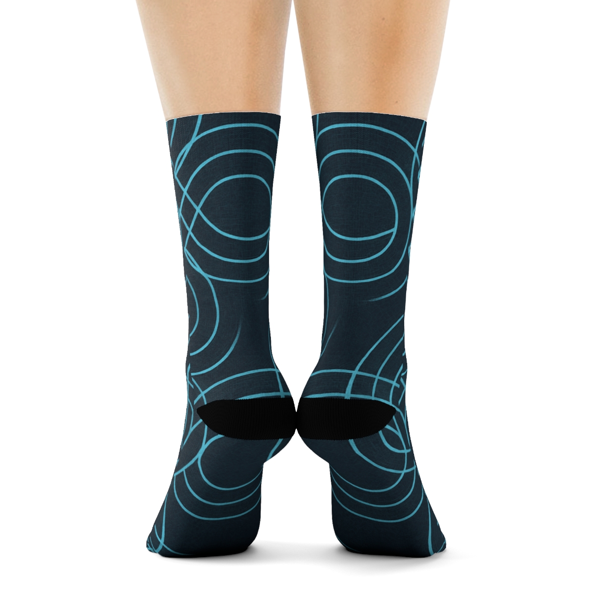 Moire Orbit Weave unique printed sockscustom socks