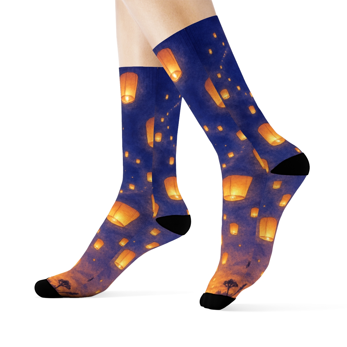 Midsummer Lantern Drift warm winter socks