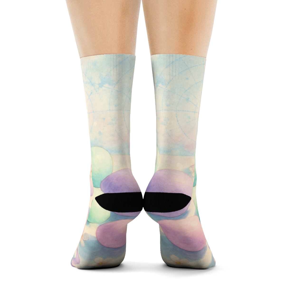 Spring Ribbon Egg Constellation designer logo socks
