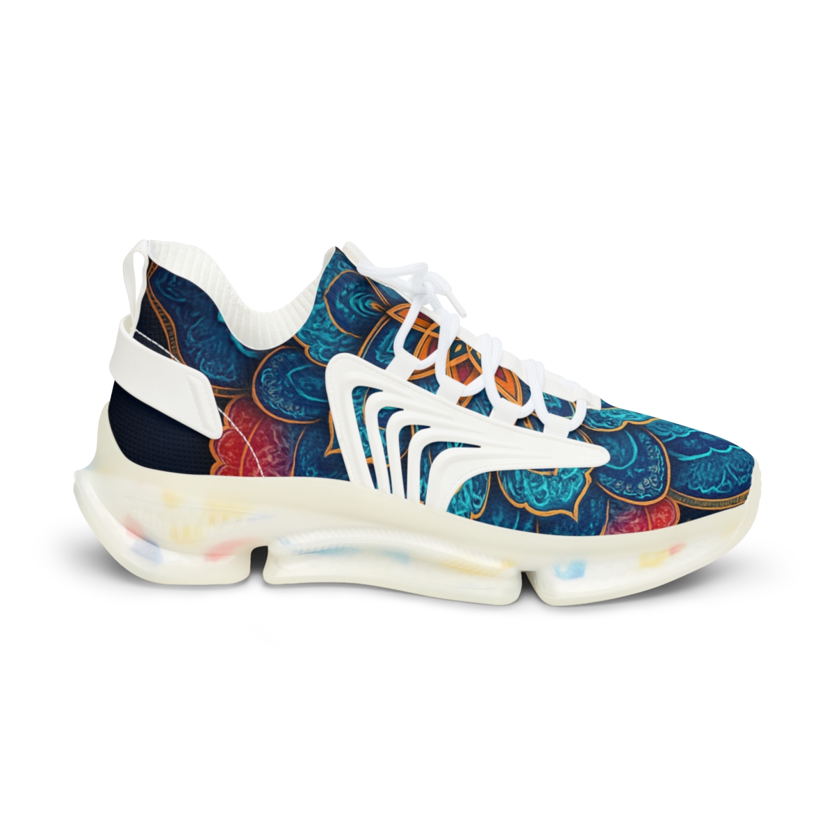 Prismatic Fractal Rosette Constellation designer branded sneakers
