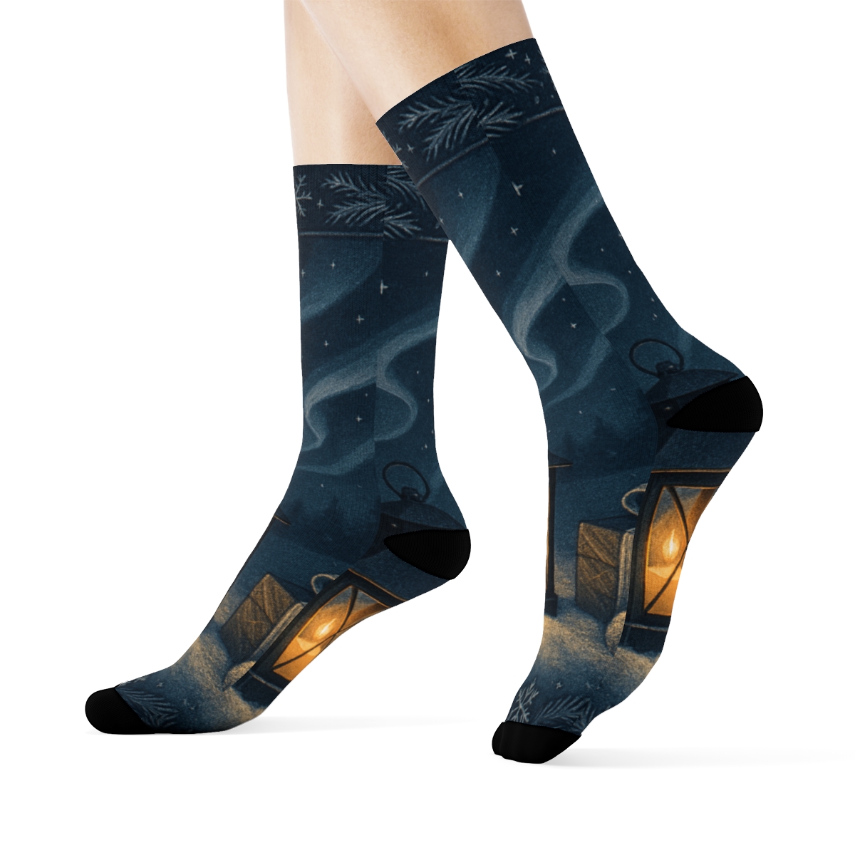 Midwinter Lantern Aurora Weave sports performance socks