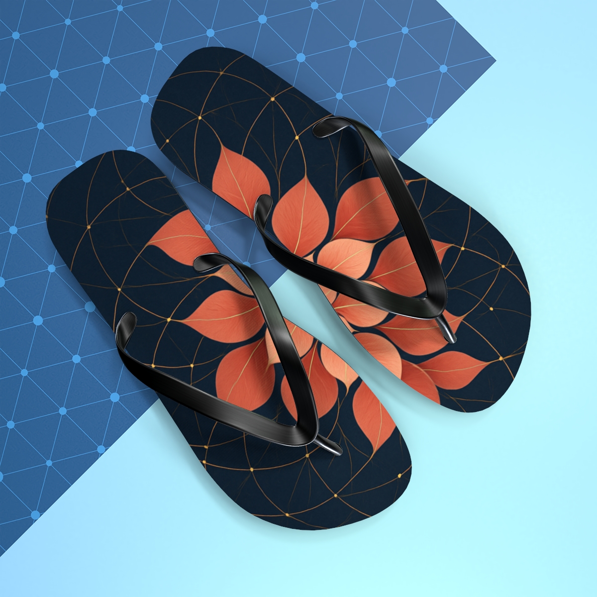 Peony Arc Constellation soft sole flip flops