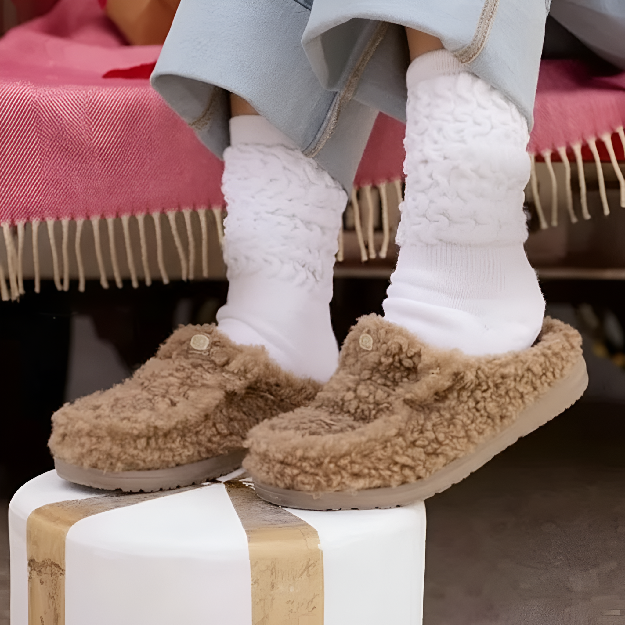 Cozy Lightweight Slip On Slippers For Women