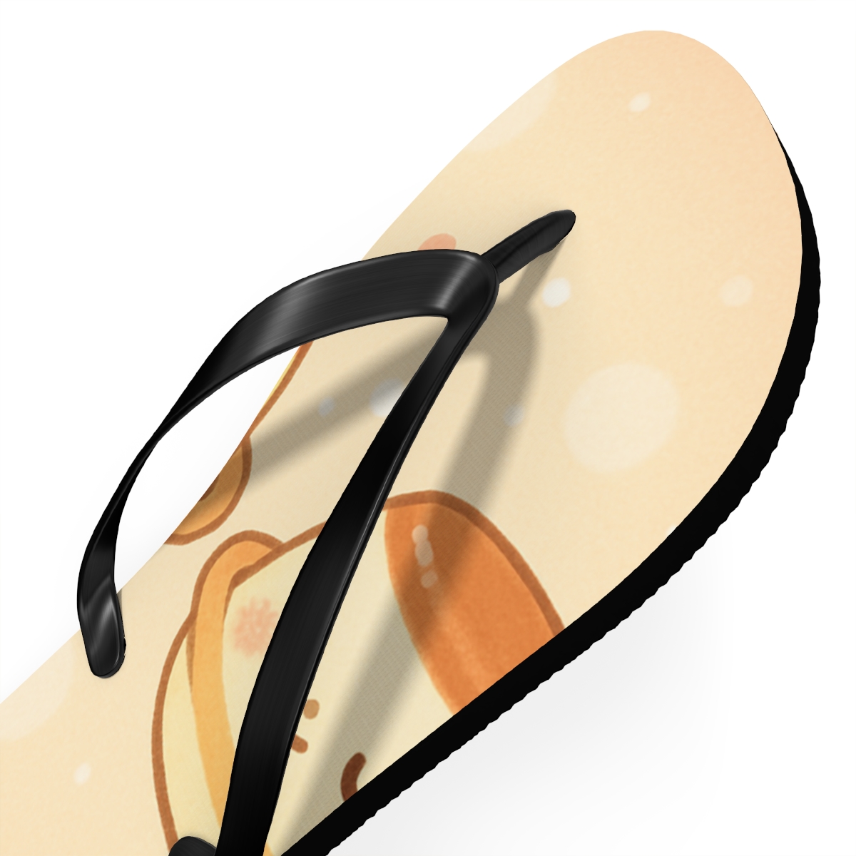 Sleepy Planet Pudding Parade trendy printed flip flops