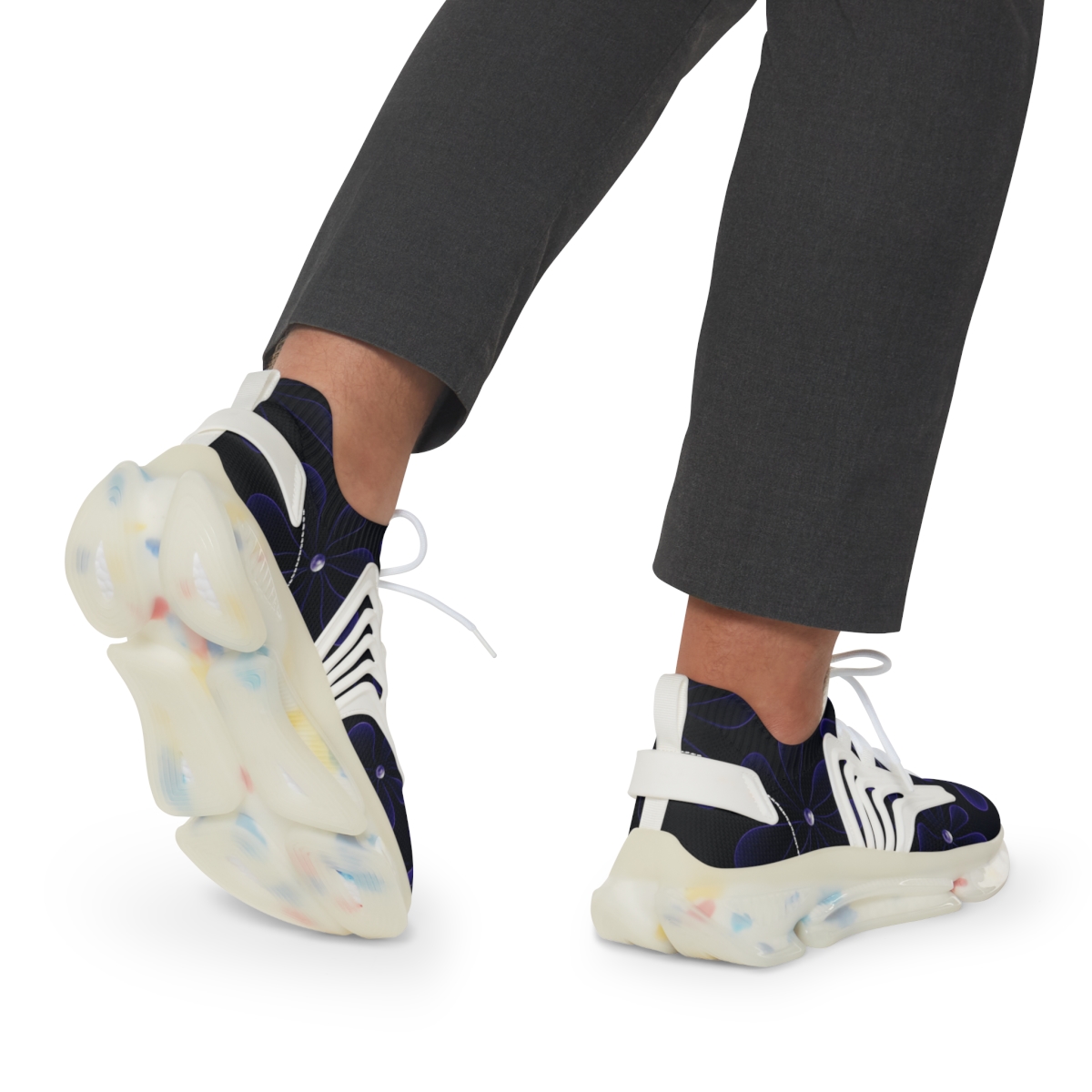 Orchid Pulse Helix personalized athletic sneakers