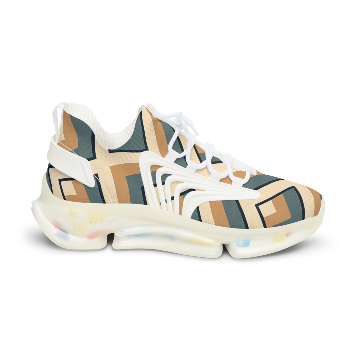 Accordion Diamond Grid custom sneakers