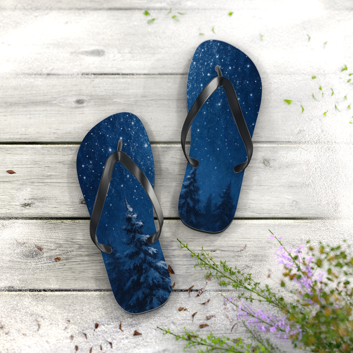 Solstice Night Radiance Flip Flops