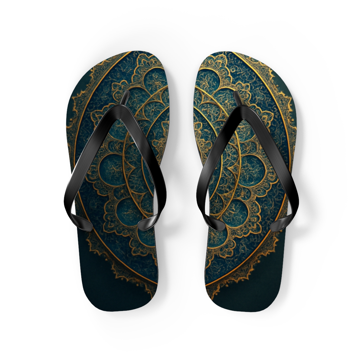 Celestial Mandala Harmony Flip Flops