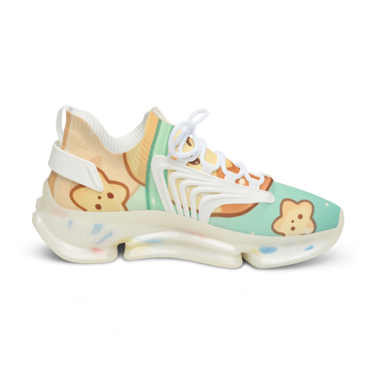 Pastel Planet Pudding Pals personalized athletic sneakers