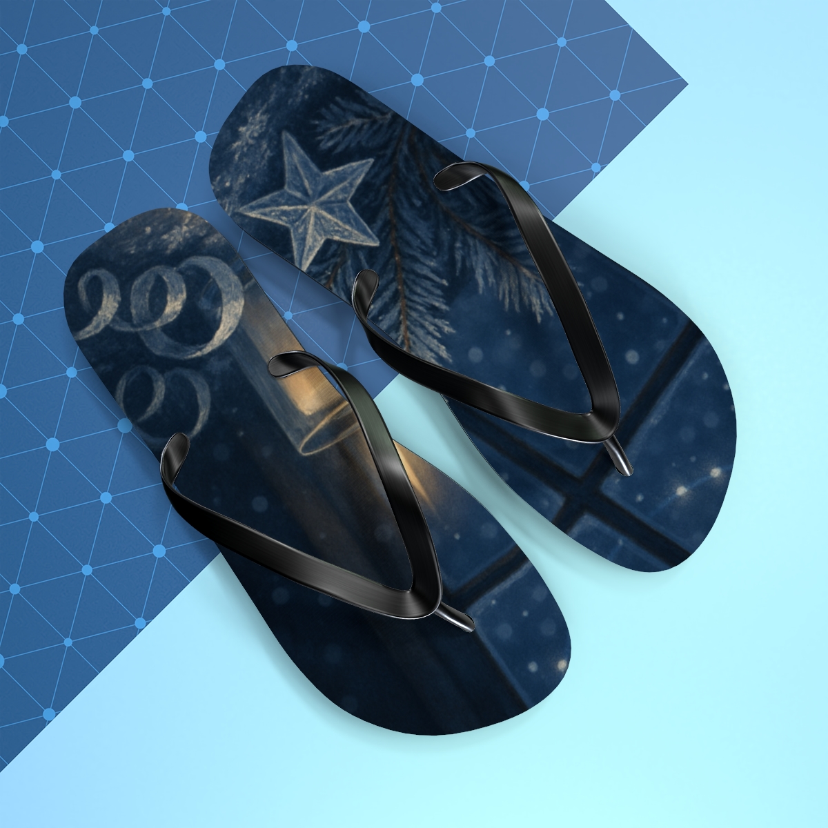Winter Solstice Star Ornament Drift stylish summer flip flops