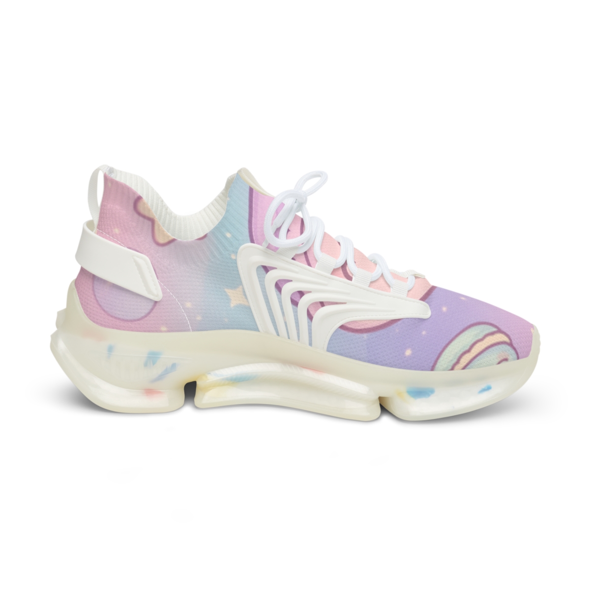 Cosmic Macaron Meteors custom sneakers