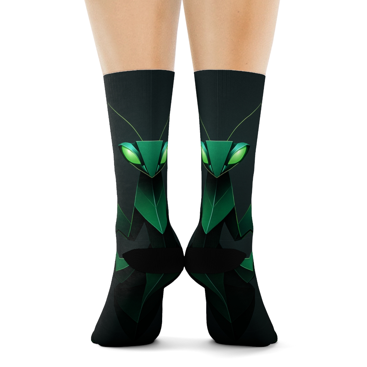 Mantis Fold Symmetry designer logo socks