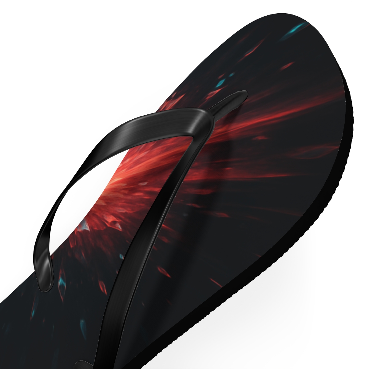 Prismatic Strike Of The Mantis Shrimp trendy printed flip flops