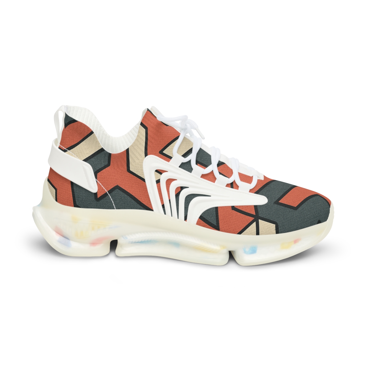 Kinetic Hex Step Cascade unique printed sneakers