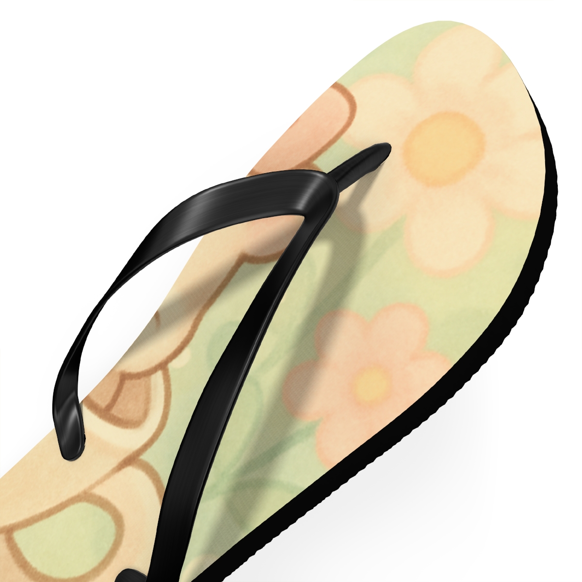 Pocket Garden Hamster Tea Time colorful rubber flip flops