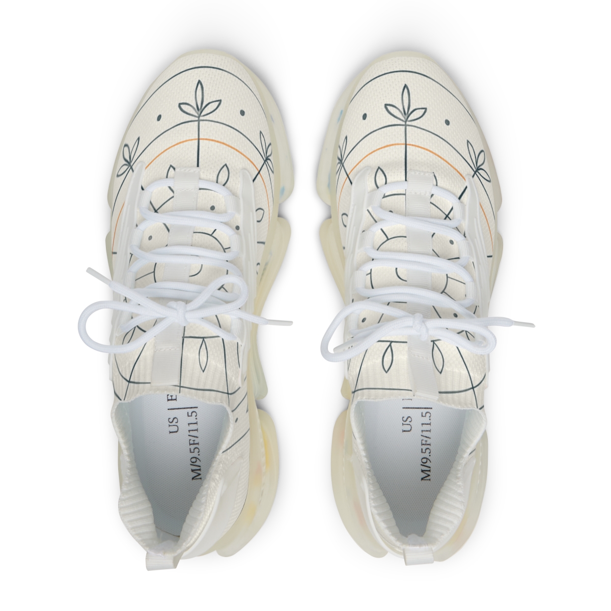 Minimal Orbit Petal Dial stylish casual sneakers