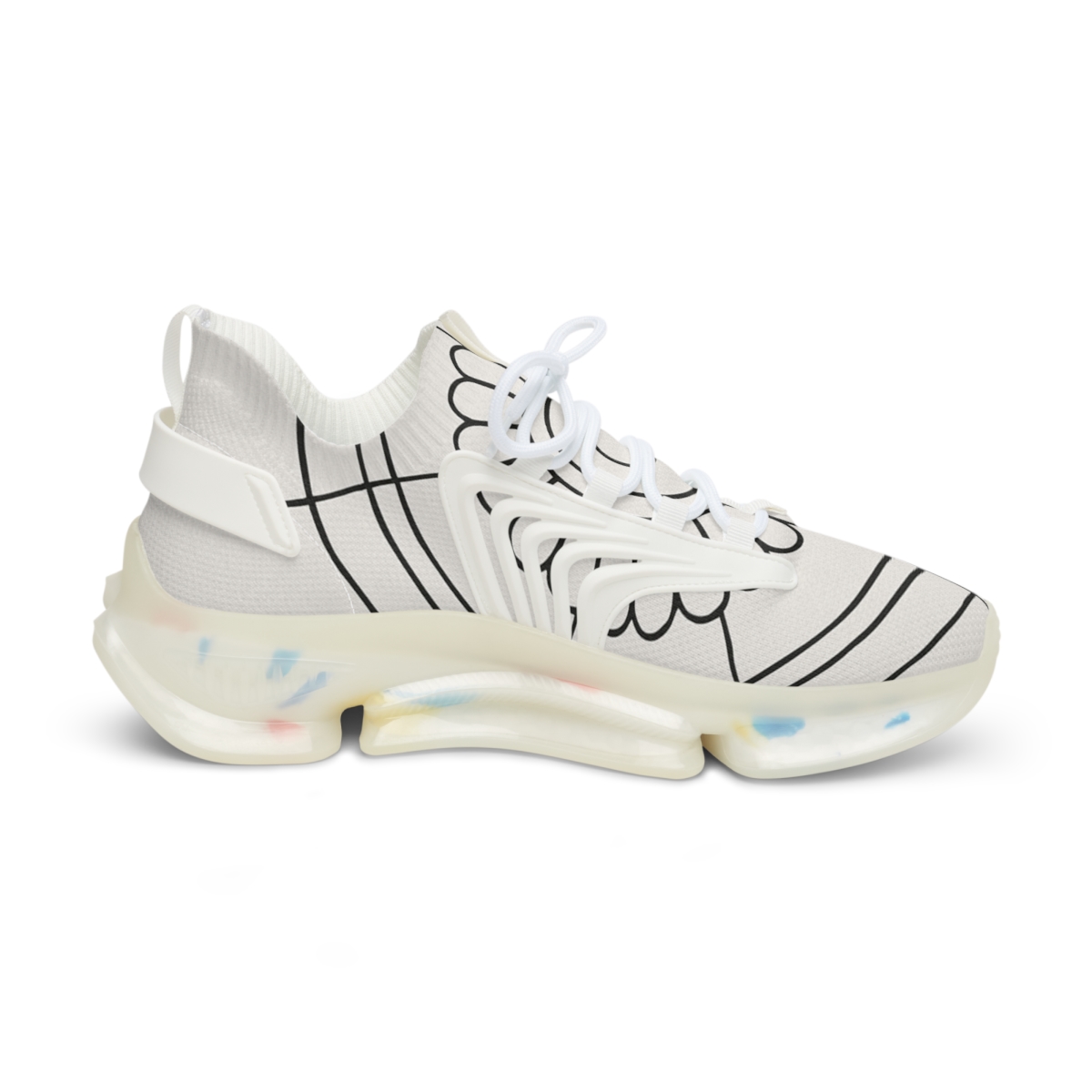 Minimal Eclipse Lattice Rosette comfortable running sneakers