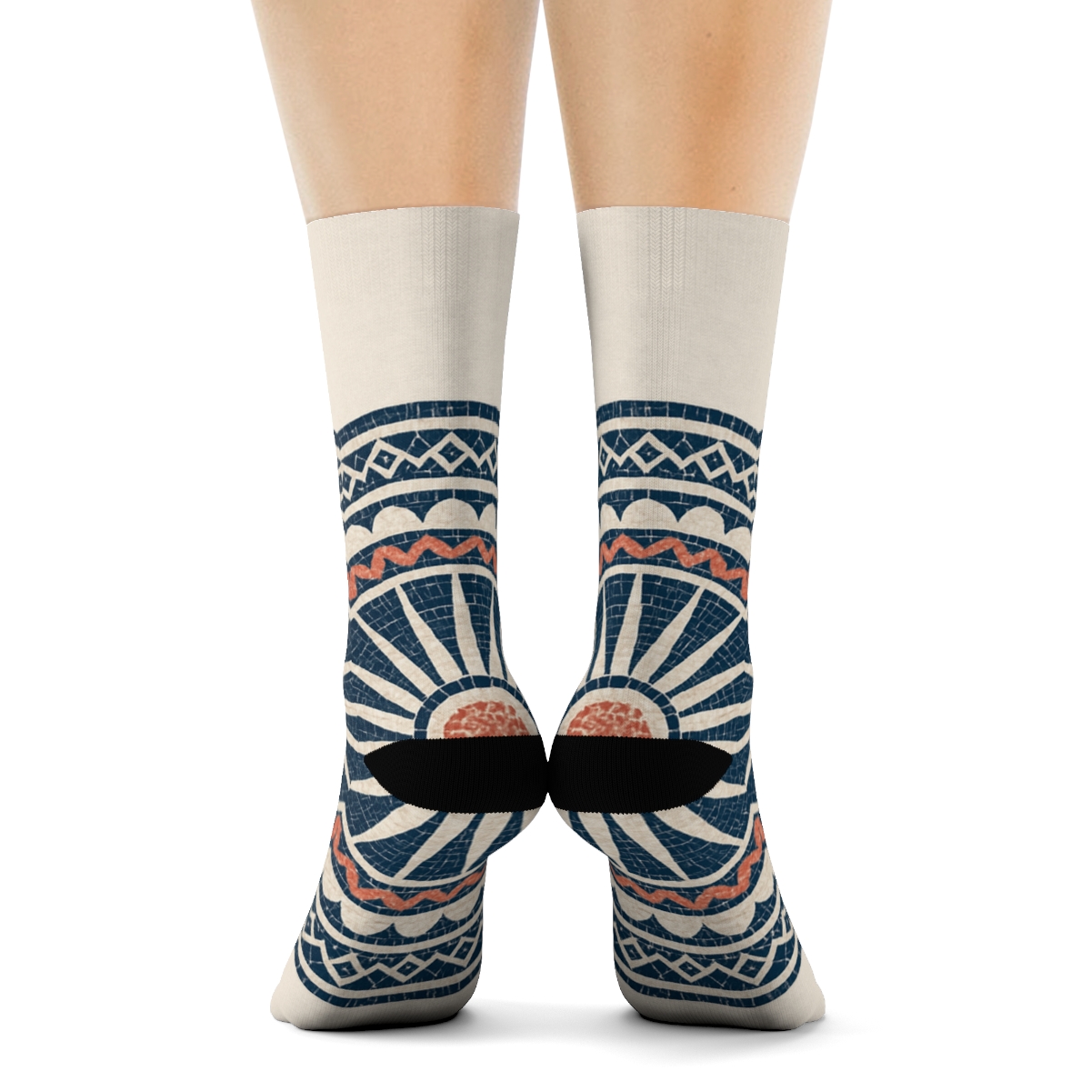 Kaleidoscope Ring Mosaic warm winter socks