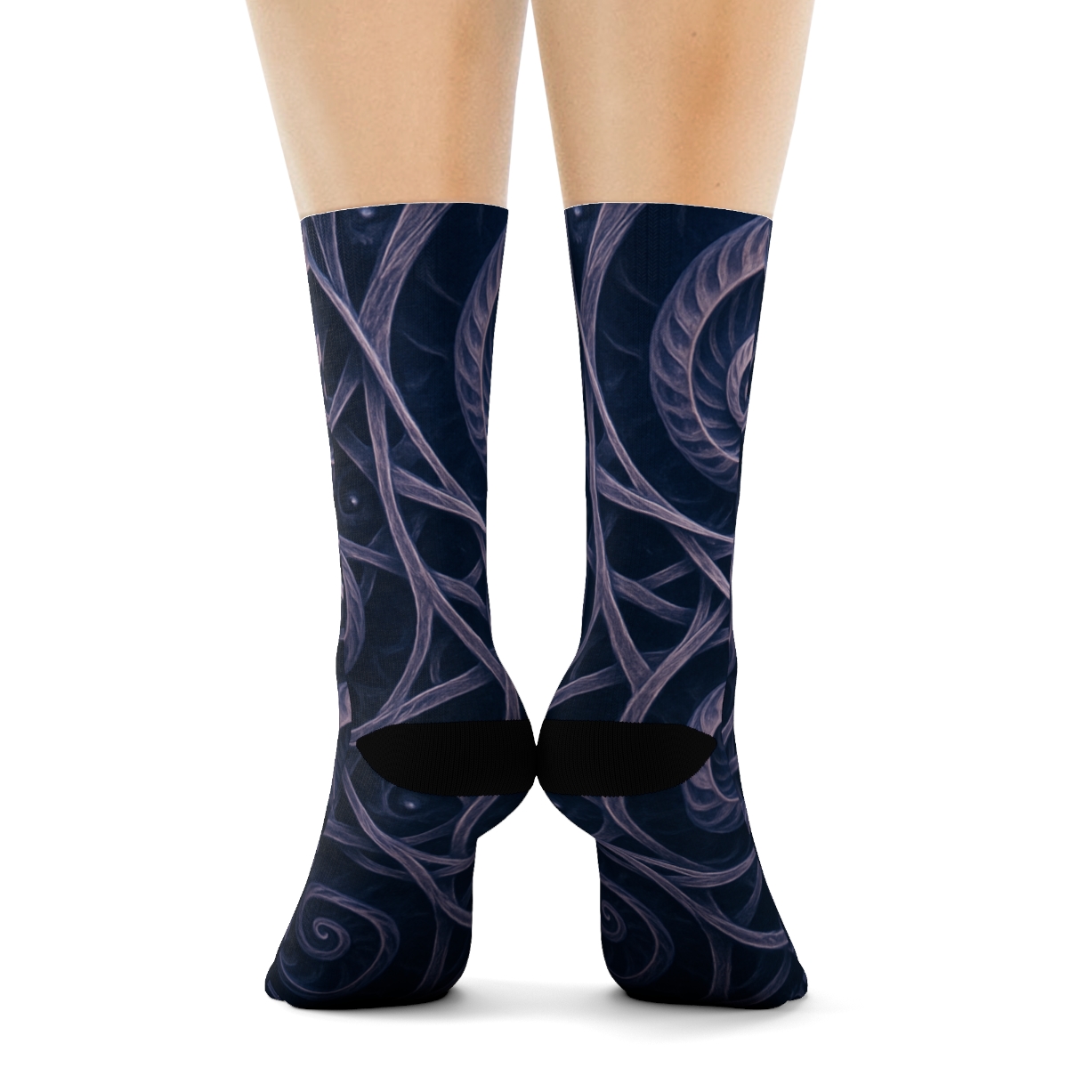 Petal Spiral Lattice unique printed socks