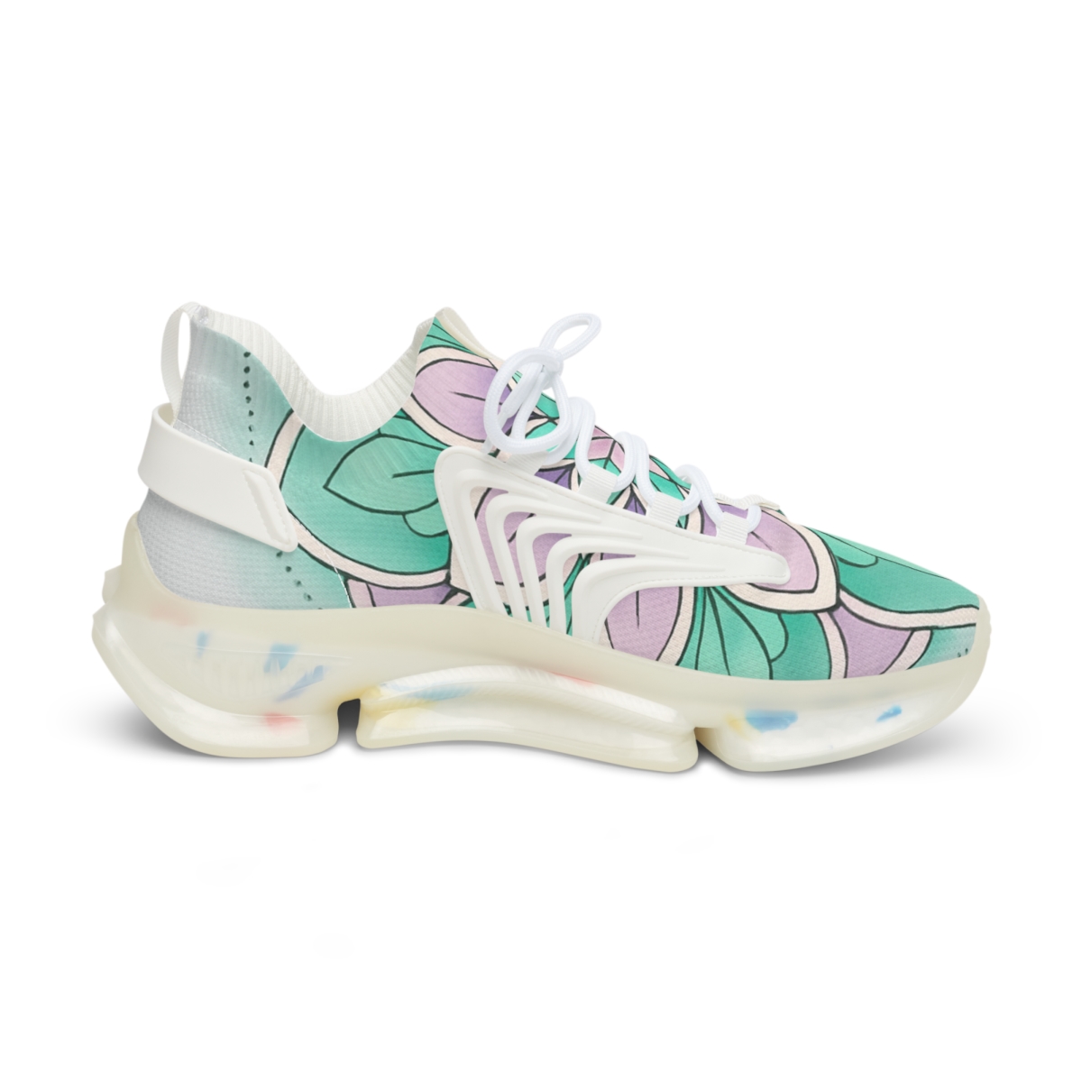 Aurora Prism Rosette personalized athletic sneakers