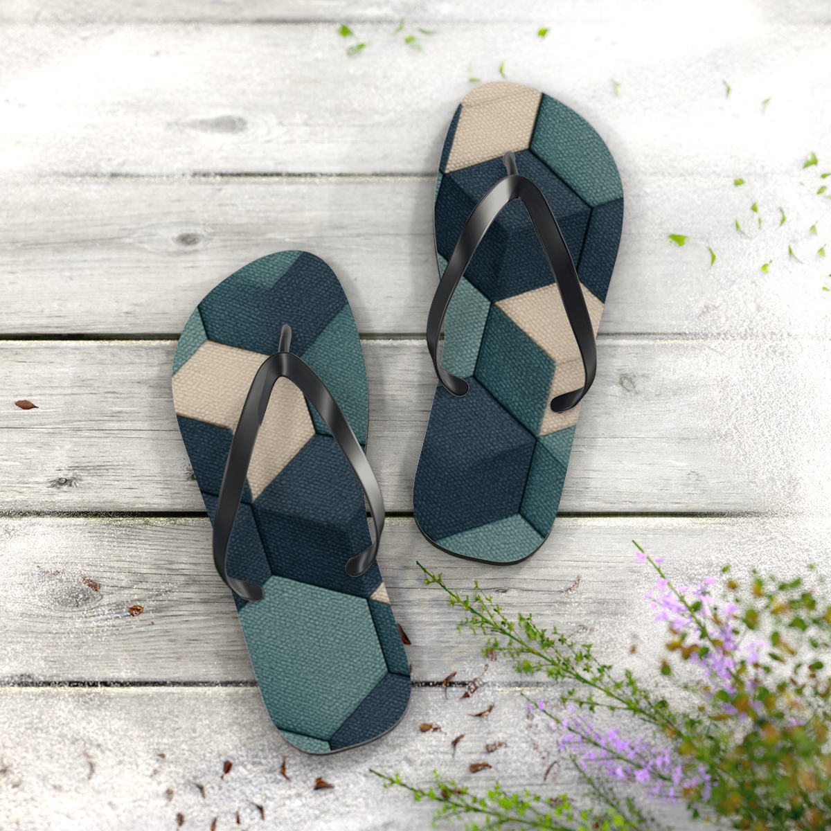 Hex Weave Modulation soft sole flip flops