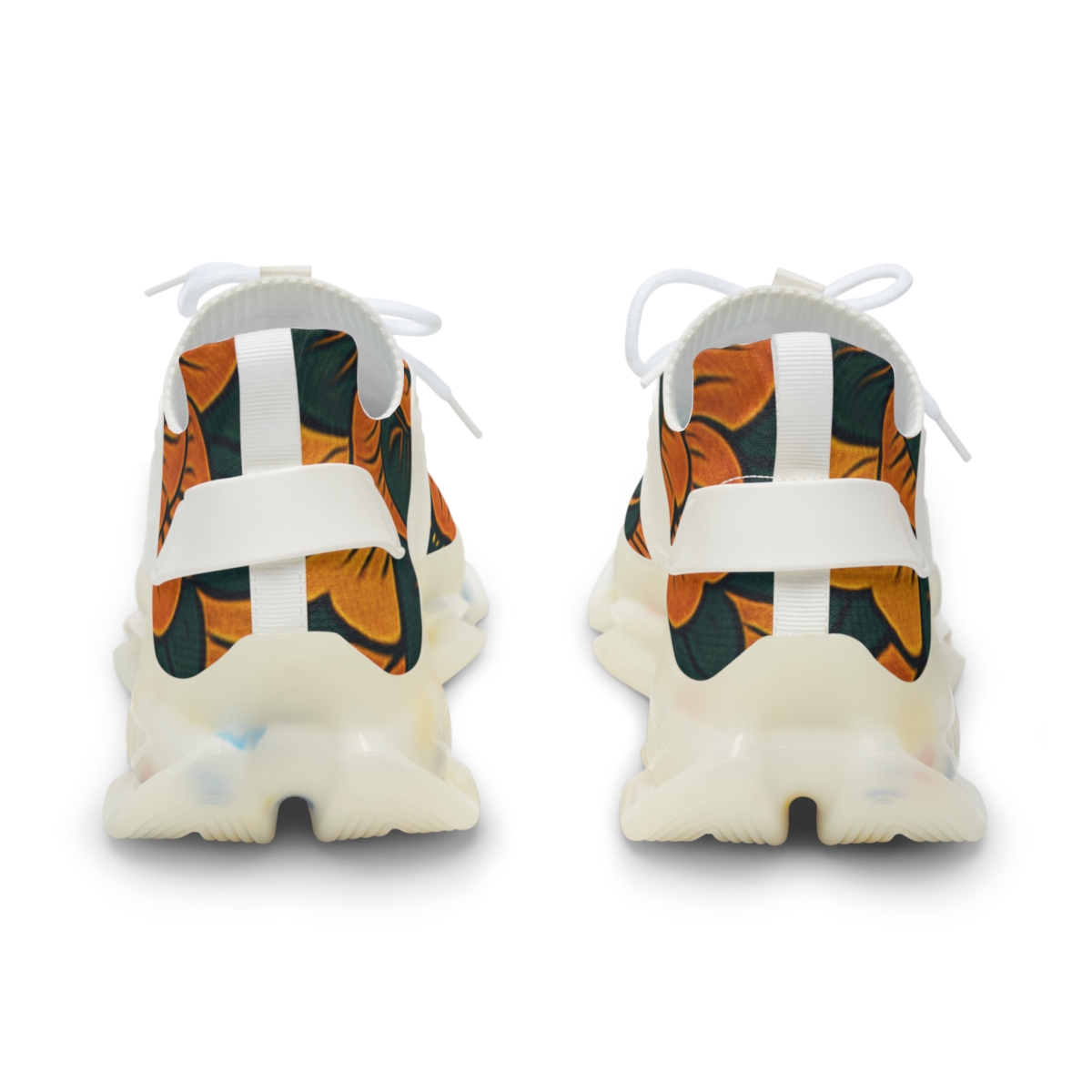 Marigold Pulse Spiral unique printed sneakers