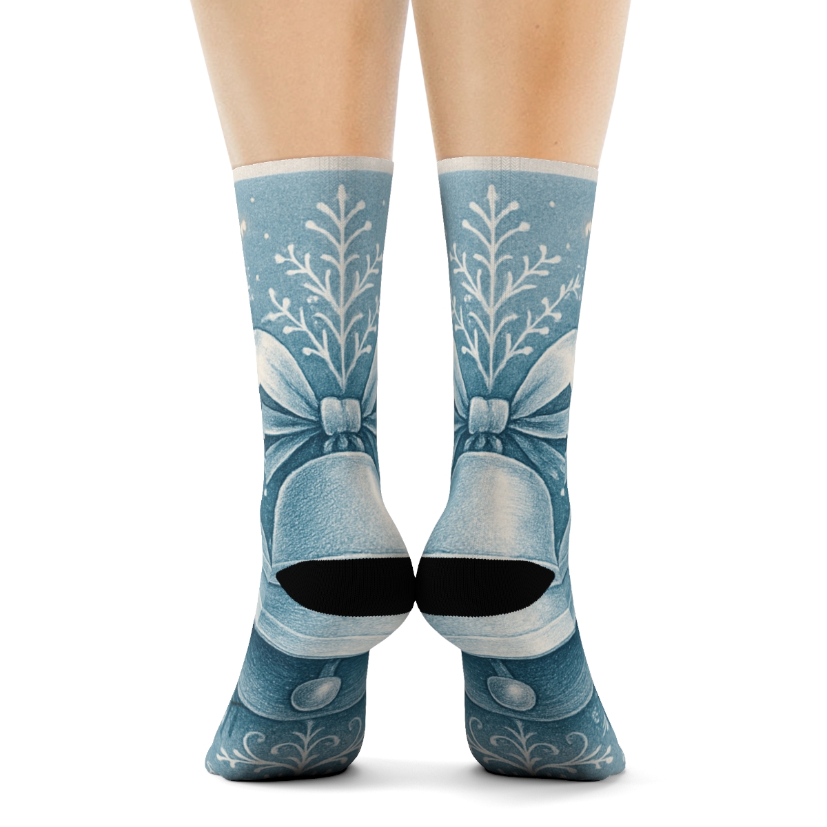 Midwinter Bell And Frost Ribbon designer logo socks