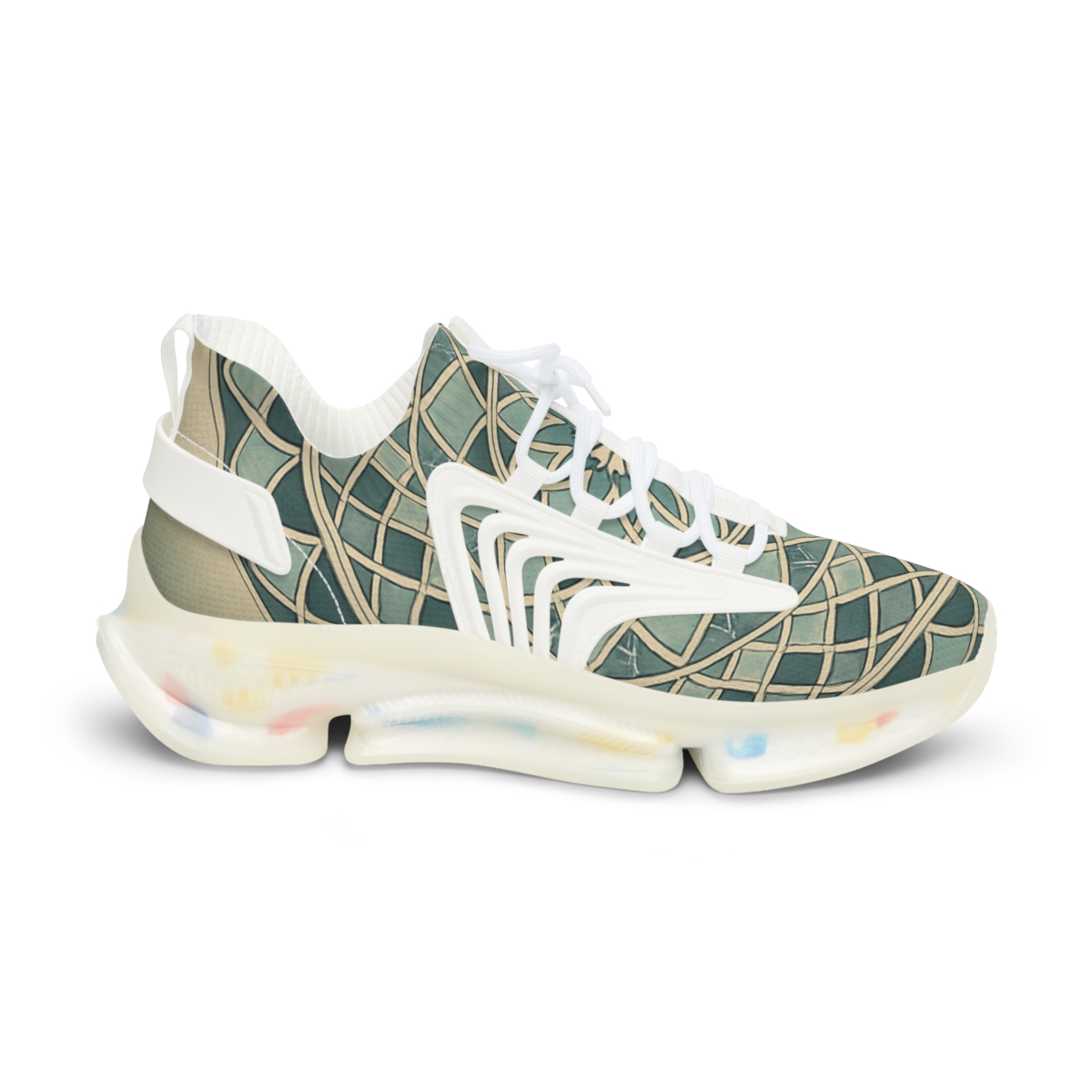 Radial Petal Lattice premium sport sneakers