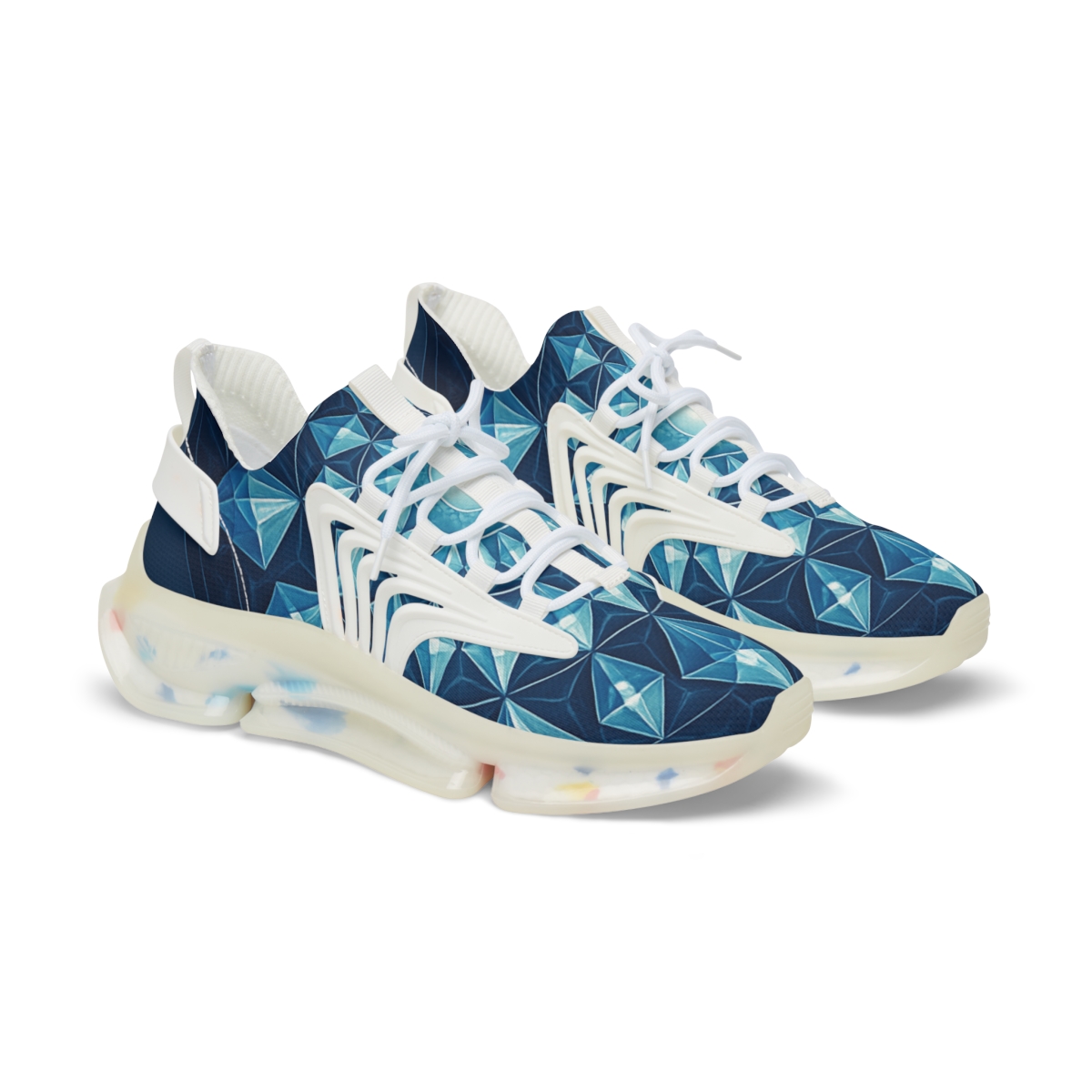 Radial Prism Lattice unique printed sneakers