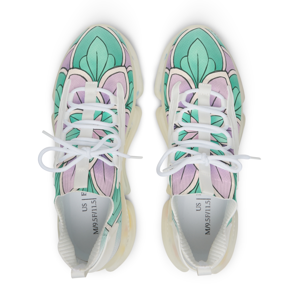 Aurora Prism Rosette personalized athletic sneakers
