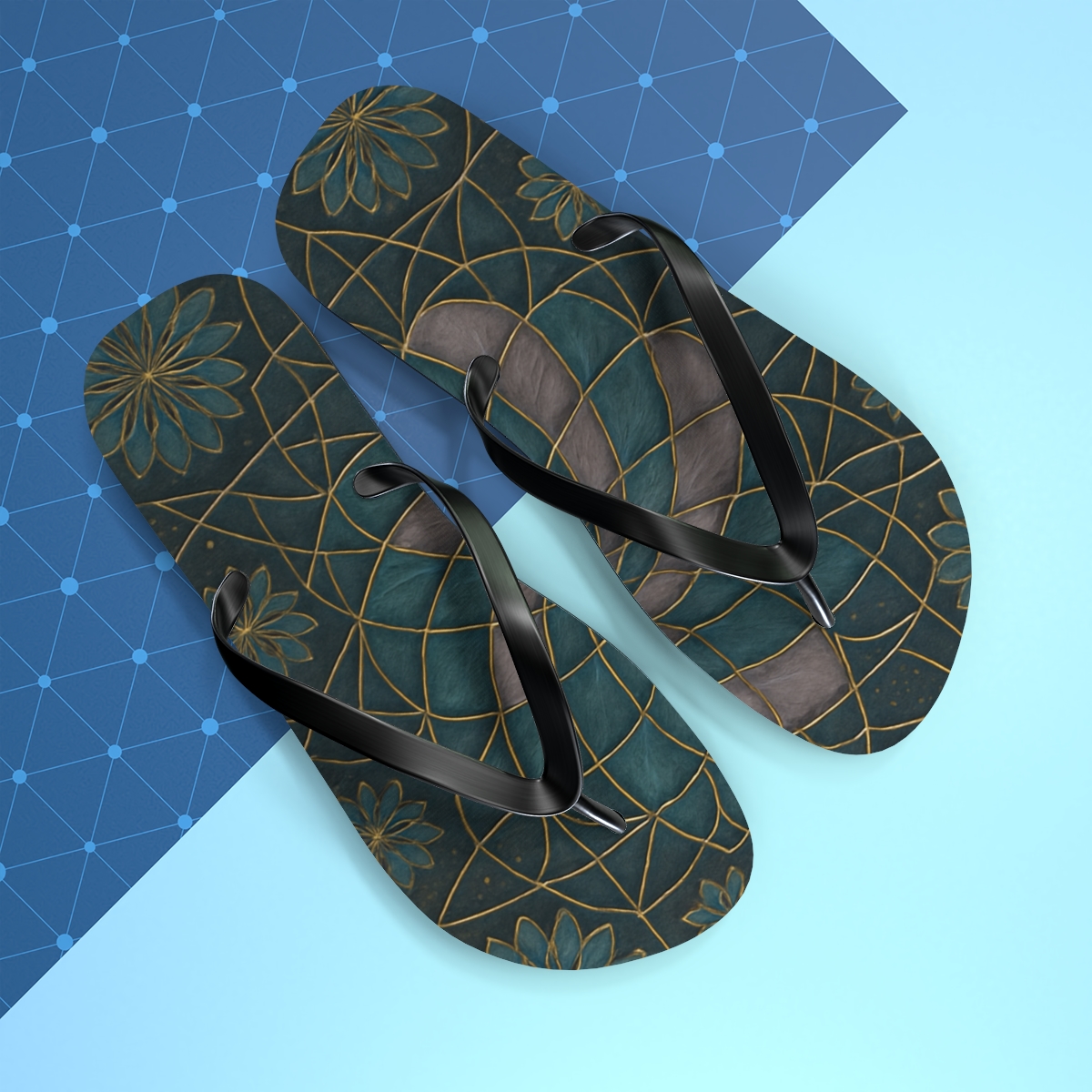 Petal Spiral Lattice comfortable casual flip flops