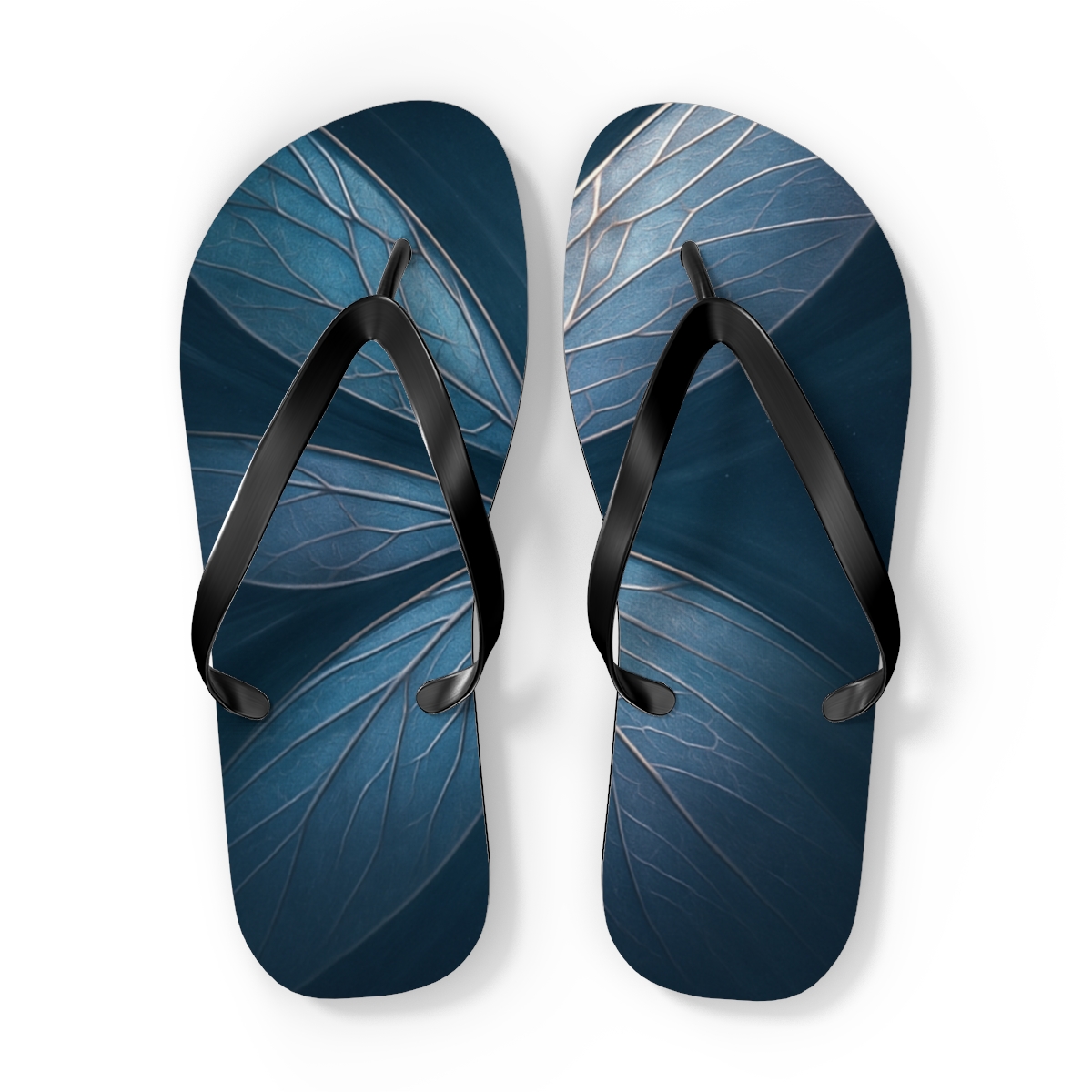 Dragonfly Phase Shift Filigree colorful rubber flip flops