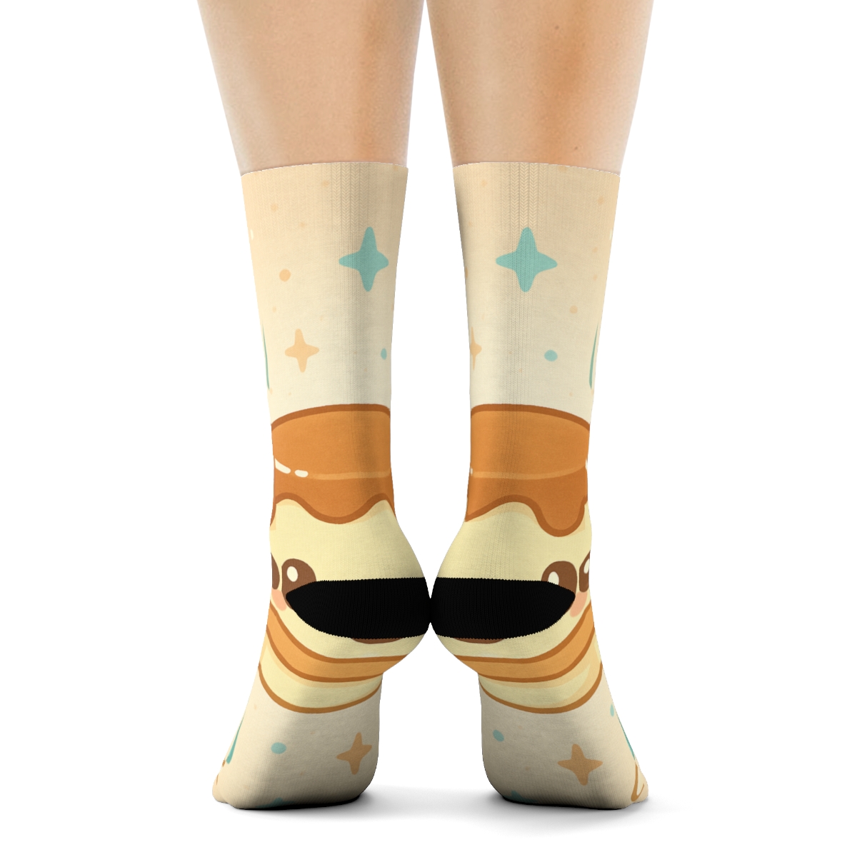 Peach Pudding Planet Parade designer logo socks
