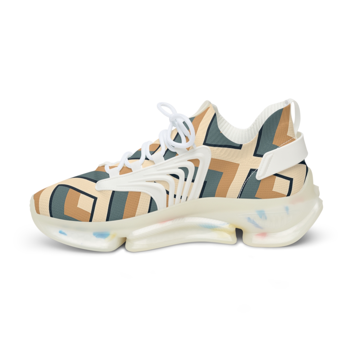 Accordion Diamond Grid custom sneakers