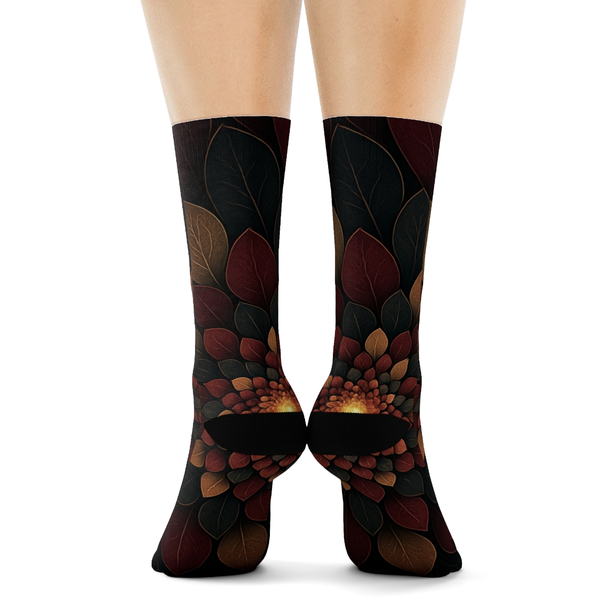 Camellia Core Spiral Matrix warm winter socks
