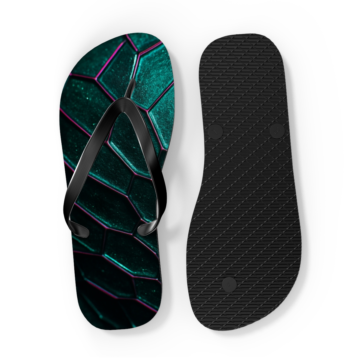 Chromatic Armor Pulse Of The Jewel Beetle custom flip flops