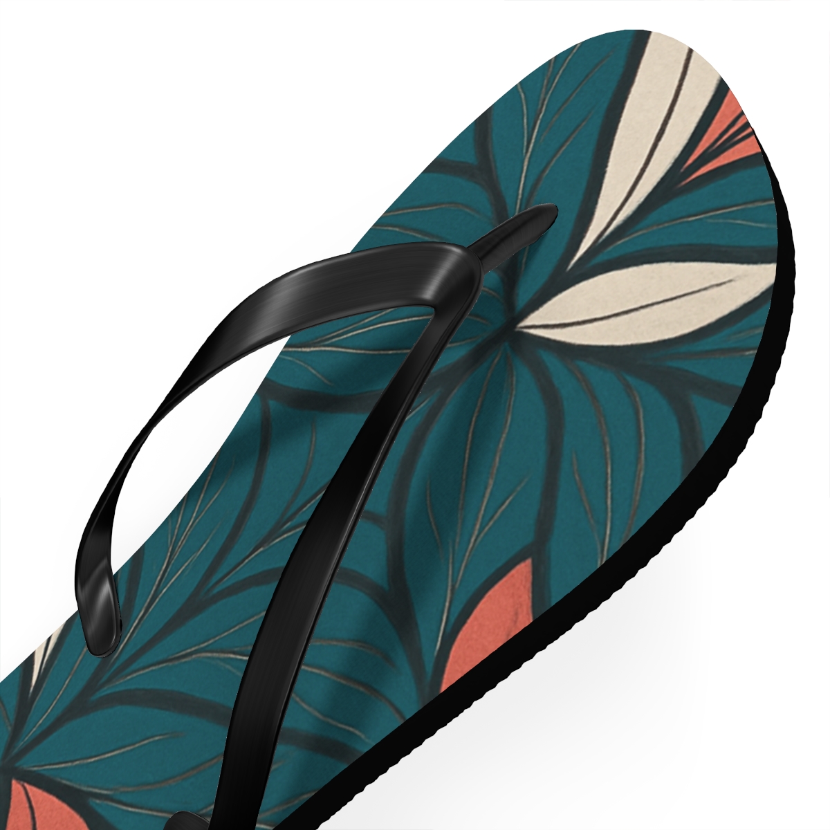 Orchid Vein Interlace custom flip flops