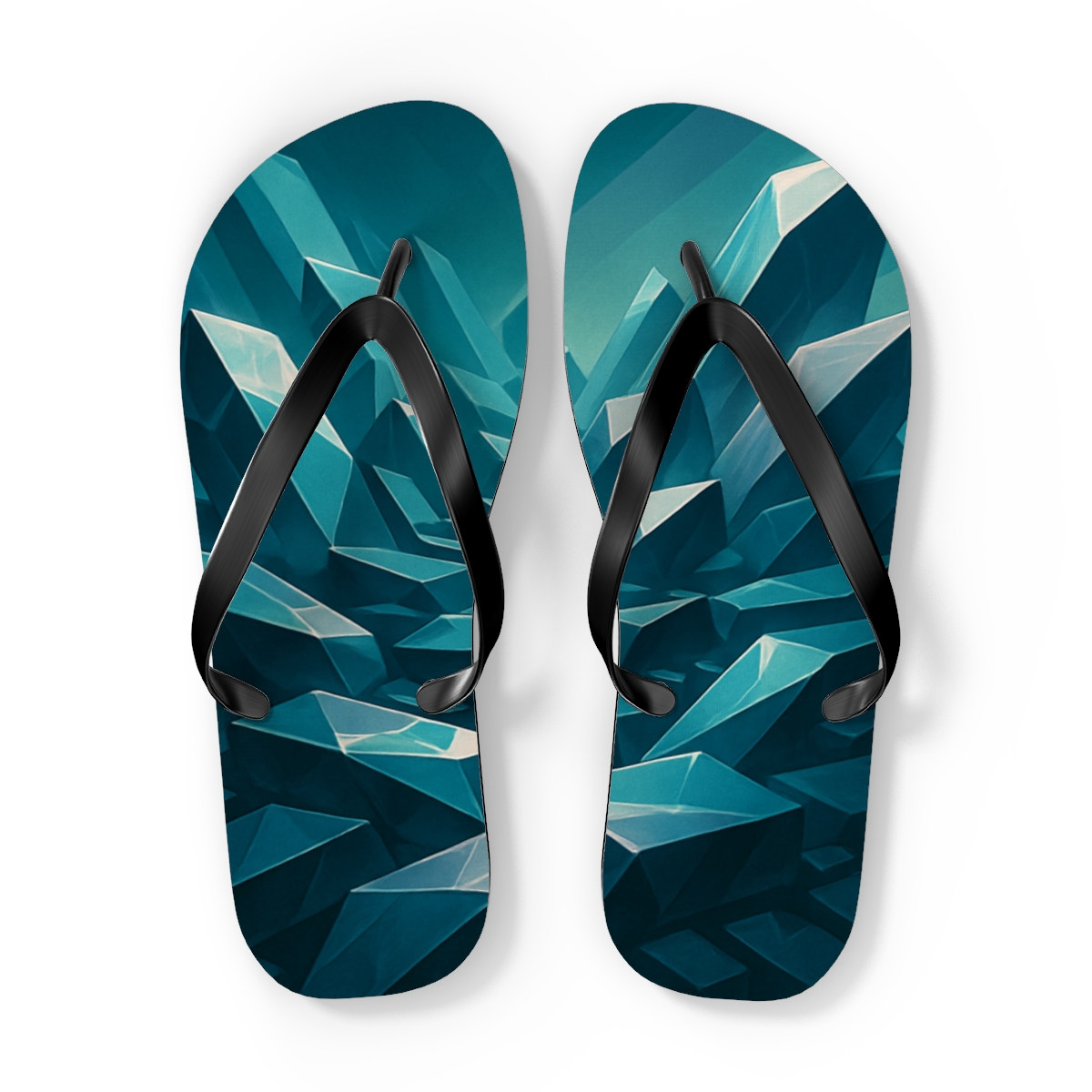 Mineral Facet Prism Drift colorful rubber flip flops