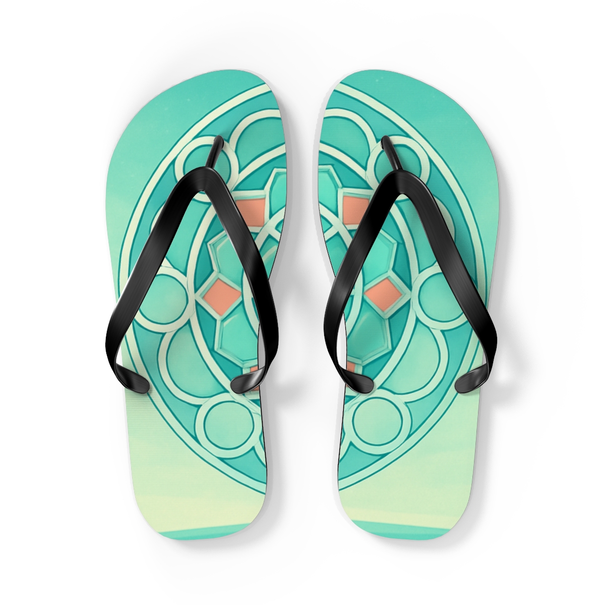 Celestial Mint Radiance Flip Flops