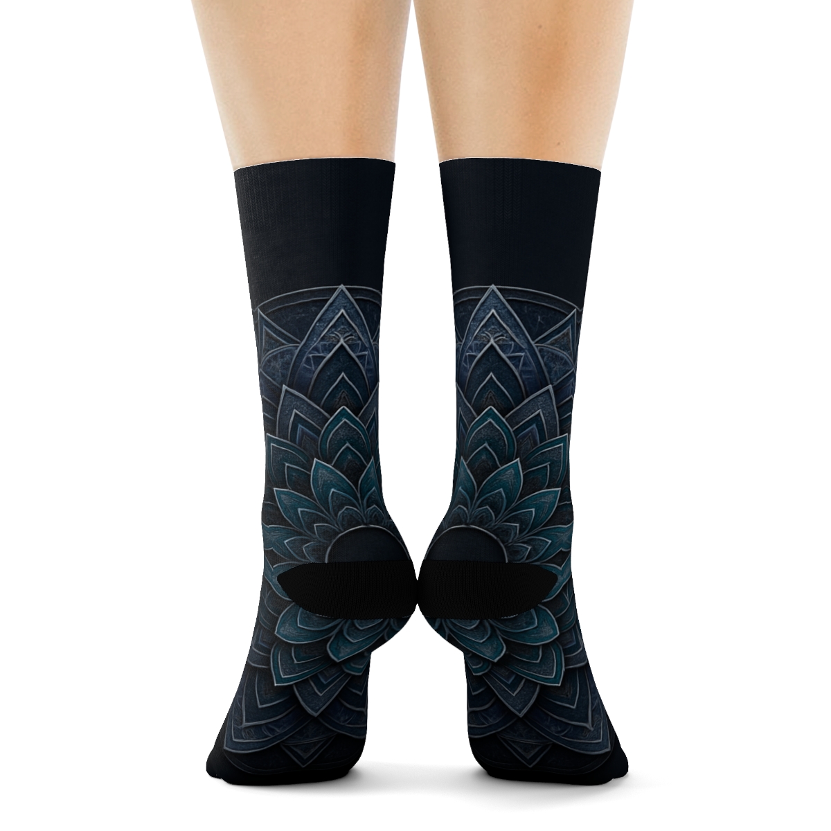 Obsidian Prism Rosette designer logo socks