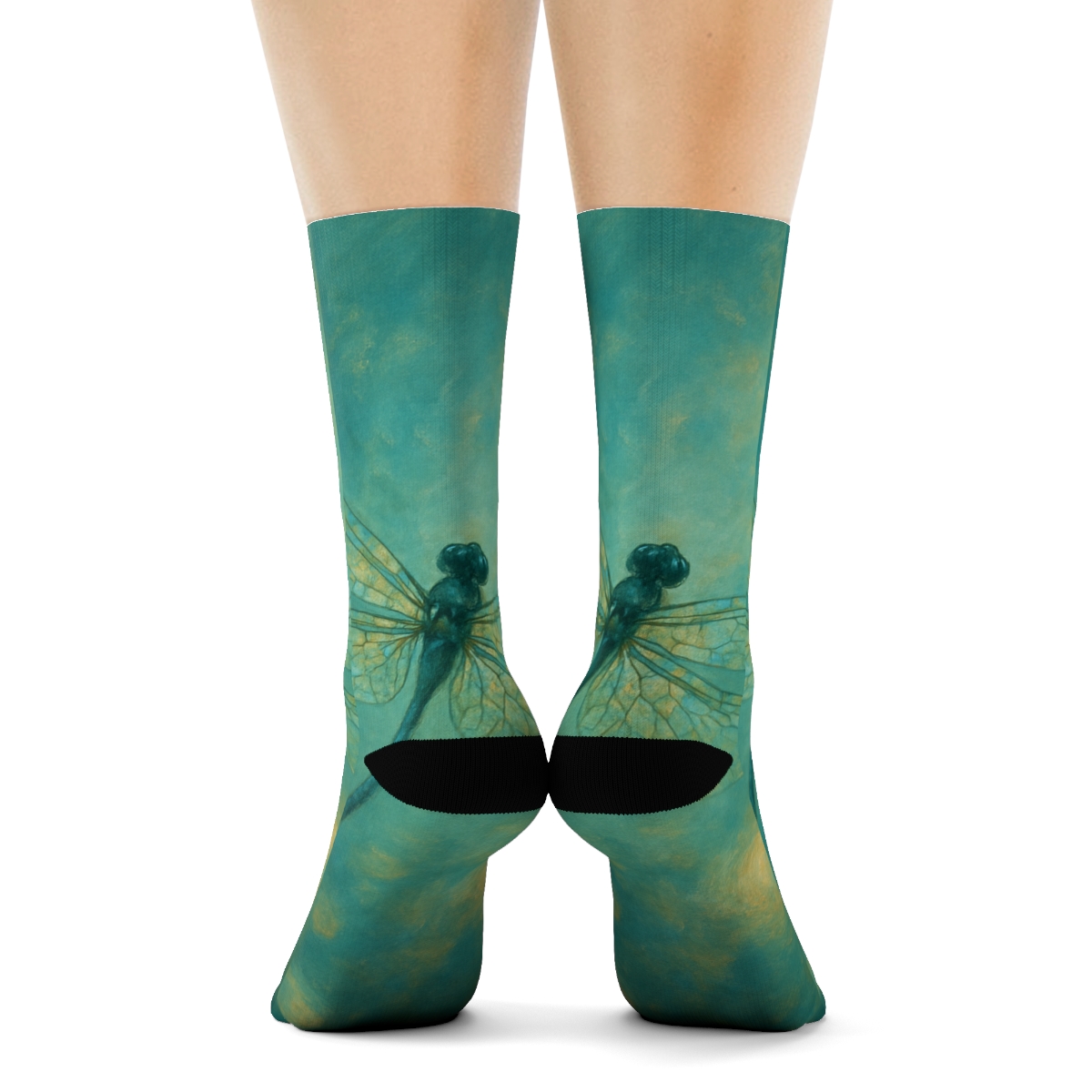 Glass Wing Reverie Of The Dragonfly sports performance socks