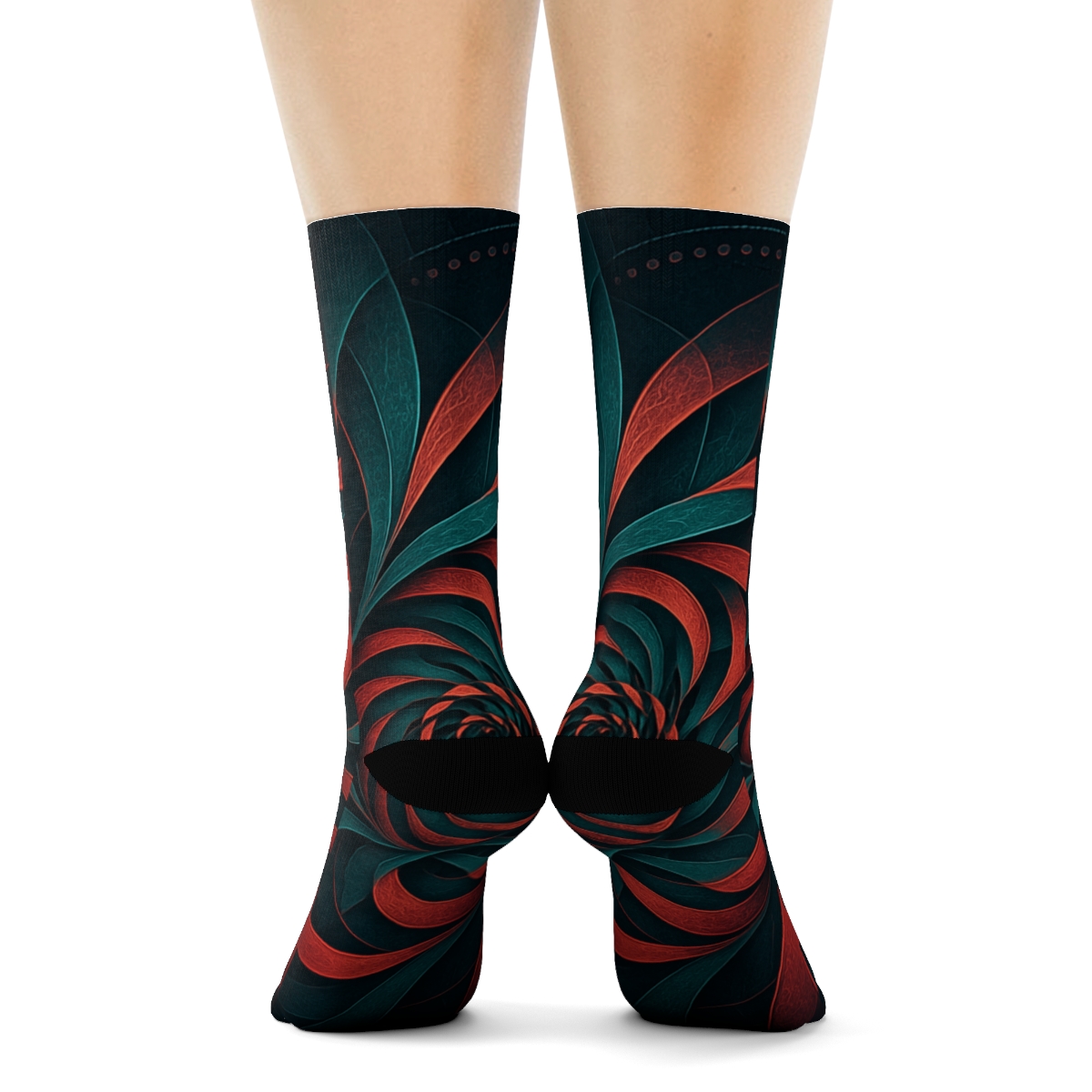 Orchid Spiral Lattice trendy colorful socks