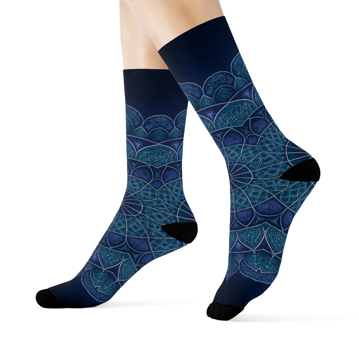 Asterism Lattice Rosette warm winter socks
