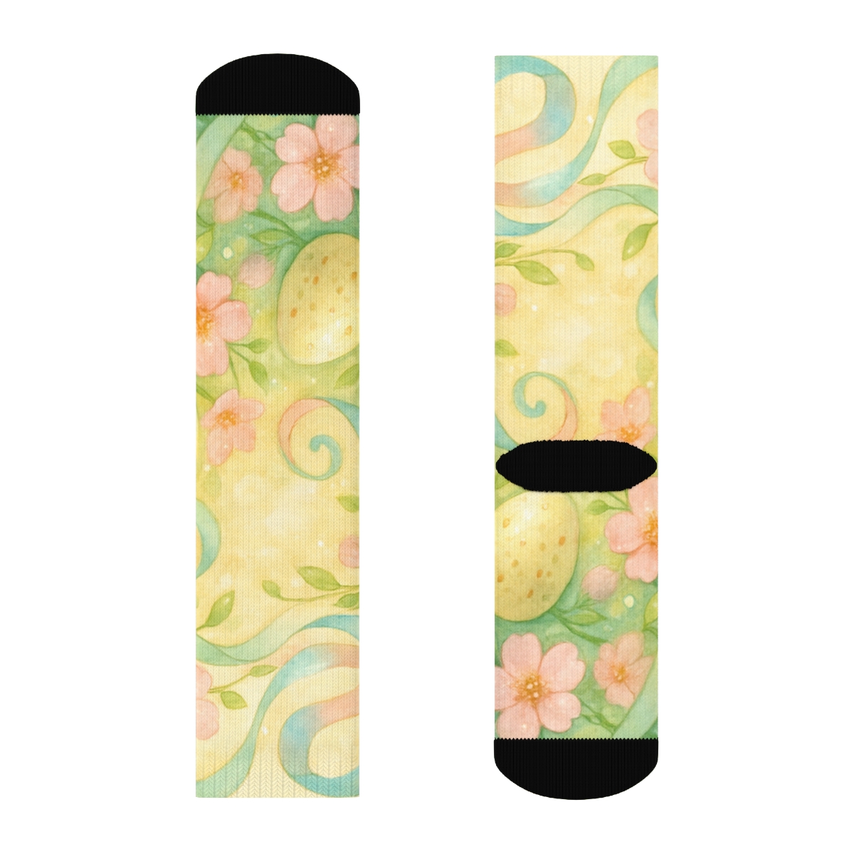 Easter Dawn Ribbon Garden trendy colorful socks