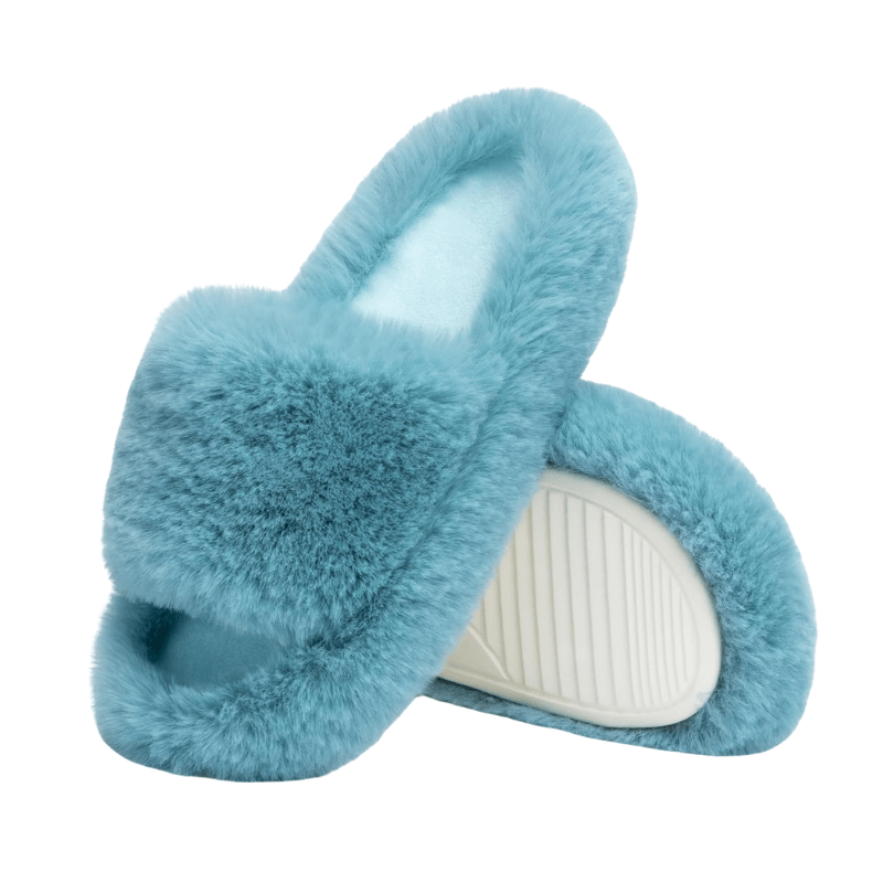 Cozy Faux Fur Slide Slippers