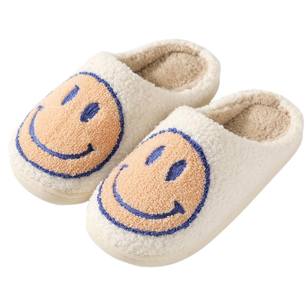Retro Smile Expression Slip On Slippers